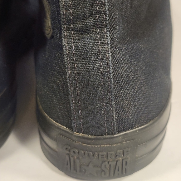 Converse Chuck Taylor All Star Hi All Black Unisex Men's size 7 Women's Size 9 - Picture 7 of 12